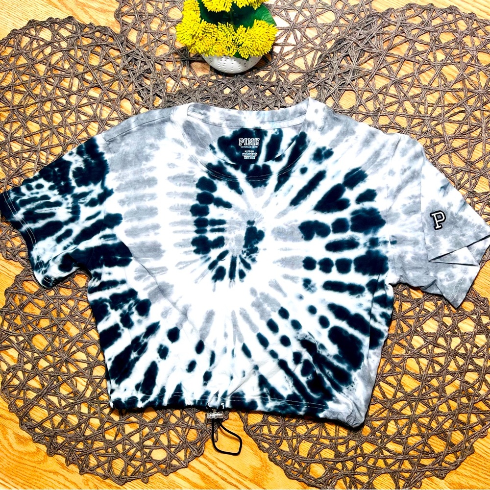 Pink Victoria Secret Tie Die Crop Top size M